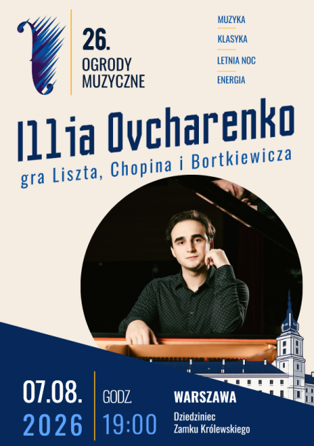Illia Ovcharenko gra Liszta, Chopina i Bortkiewicza