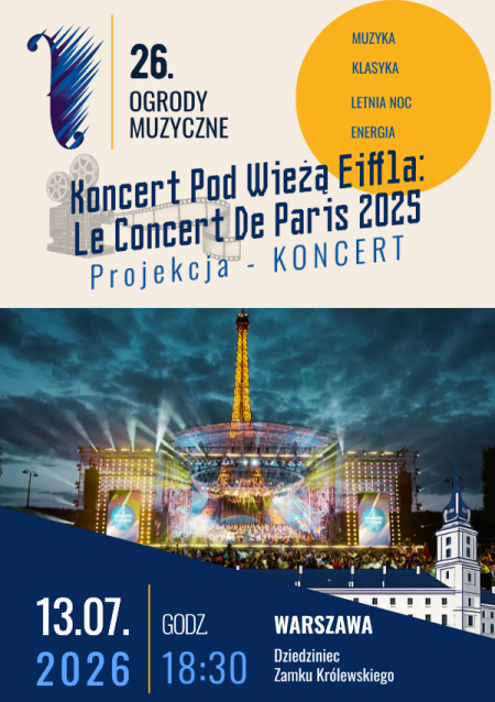 Koncert Pod Wieżą Eiffla: Le Concert De Paris 2025